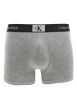 Thumbnail Lot de 3 boxers en coton blancs, gris et noirs avec logo blanc et coupe ajustée - Image 2