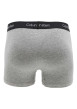 Thumbnail Lot de 3 boxers en coton blancs, gris et noirs avec logo blanc et coupe ajustée - Image 3