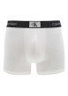 Thumbnail Lot de 3 boxers en coton blancs, gris et noirs avec logo blanc et coupe ajustée - Image 4