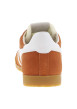 Thumbnail Baskets tennis orange en cuir avec lacets plats, logo doré et semelle marron - Image 6