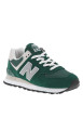 Thumbnail Sneakers multisport vertes et grises à talon plat et à lacets plats blancs - Image 3
