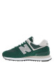 Thumbnail Sneakers multisport vertes et grises à talon plat et à lacets plats blancs - Image 2