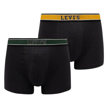 Lot de 2 Boxers Boxer Classiques en coton noirs...