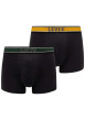 Thumbnail Lot de 2 Boxers Boxer Classiques en coton noirs unis avec tailles élastiquées
