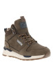Thumbnail Bottines taupe plates, à zip et lacets ronds marque intégrée dans le quartier - Image 3