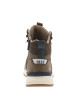 Thumbnail Bottines taupe plates, à zip et lacets ronds marque intégrée dans le quartier - Image 6