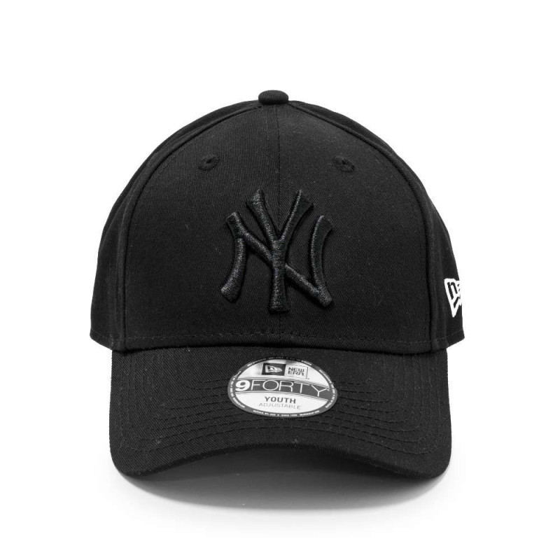 New Era - Casquette Kids League Essential 9forty En Coton Noire Unie Avec Une Coupe Strapback Et Logo Sur Le Côté - Noire New Era - Casquette Kids League Essential 9forty En Coton Noire Unie Avec Une Coupe Strapback Et Logo Sur Le Côté - Noire