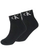 Thumbnail Lot de 2 paires de chaussettes hautes en coton mélangé noires unies