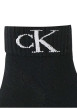 Thumbnail Lot de 2 paires de chaussettes hautes en coton mélangé noires unies - Image 2