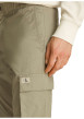 Thumbnail Cargo en coton kaki uni avec une coupe slim et une taille élastiquée - Image 3