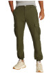 Thumbnail Pantalon Cargo kaki uni en coton avec une coupe slim et des poches à rabat - Image 2