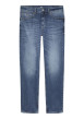 Thumbnail Jean en coton bleu avec une coupe droite et un patch d'authenticité