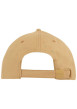 Thumbnail Casquette beige unie en coton biologique avec des trous d'aération et logo - Image 2