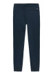 Thumbnail Pantalon marine uni en coton avec une coupe droite et une taille élastiquée - Image 2