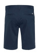 Thumbnail Short chino marine uni en coton avec une coupe droite et des passants pour ceinture - Image 2