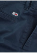 Thumbnail Short chino marine uni en coton avec une coupe droite et des passants pour ceinture - Image 3
