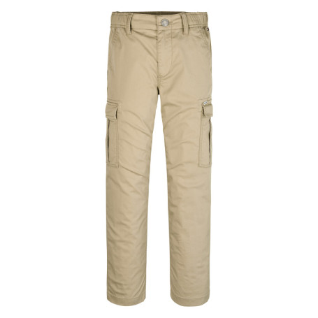 Pantalon Cargo beige uni avec une coupe droite...