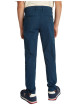 Thumbnail Pantalon Chino marine uni en coton avec une coupe droite et des passants - Image 3