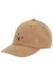 Thumbnail Casquette beige unie en coton avec une boucle de fermeture et nom iconique brodé