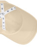 Thumbnail Casquette beige unie en coton avec un clip de fermeture et logo iconique - Image 3