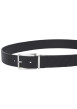 Thumbnail Ceinture en cuir noire avec une boucle rectangulaire et un imprimé all-over logo - Image 2