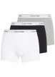 Thumbnail Lot de 3 boxers classiques en coton tricolore unis avec une ceinture élastiquée