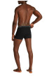 Thumbnail Lot de 3 boxers classiques en coton noirs unis avec une ceinture élastiquée - Image 2