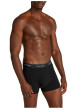 Thumbnail Lot de 3 boxers classiques en coton noirs unis avec une ceinture élastiquée - Image 4