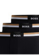 Thumbnail Boxers noirs unis avec ceinture bicolore et marque au centre - Image 2