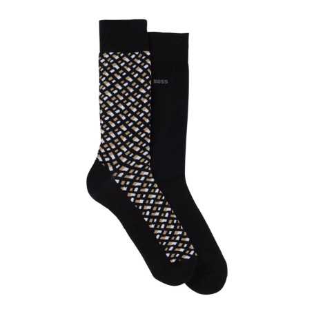 Lot de 2 paires de chaussettes hautes noires...