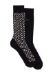 Thumbnail Lot de 2 paires de chaussettes hautes noires unies avec marque