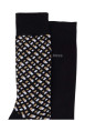 Thumbnail Lot de 2 paires de chaussettes hautes noires unies avec marque - Image 2