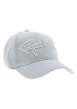 Thumbnail Casquette strapback en coton bleue ciel unie réglable à l'arrière par un clip - Image 6