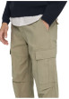 Thumbnail Cargo en coton mélangé beige uni à coupe regular fit avec des lacets sur le bas - Image 4