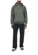 Thumbnail Jean en coton noir légèrement délavé avec une coupe baggy et des passants - Image 5