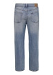 Thumbnail Jean en coton bleu délavé avec une coupe baggy et des passants à la taille - Image 2