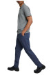 Thumbnail Chino en coton bleu indigo uni à coupe slim fit avec une taille intermédiaire - Image 6