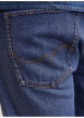 Thumbnail Jean Chris bleu avec une coupe droite à fermeture zippée et bouton - Image 3