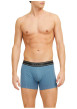 Thumbnail Lot de 3 boxers classique en coton multicolore uni avec une coupe fermée - Image 3