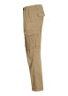 Thumbnail Pantalon Cargo en coton mélangé beige uni avec une coupe droite - Image 2