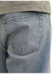 Thumbnail Jean stone uni avec une coupe droite et des passants pour ceinture - Image 3
