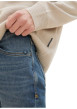 Thumbnail Jean en coton bleu indigo délavé aux cuisses avec une coupe slim fit - Image 3