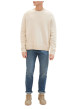 Thumbnail Jean en coton bleu indigo délavé aux cuisses avec une coupe slim fit - Image 7