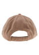 Thumbnail Casquette camel unie en velours côtelé avec patch en silicone de la marque - Image 2