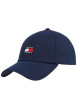 Thumbnail Casquette en coton biologique marine unie strapback avec logo