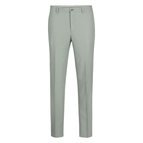 Pantalon de costume vert d'eau uni à coupe...