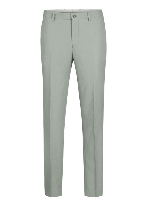 Pantalon de costume vert d'eau uni à coupe super slim avec 4 poches