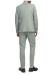 Thumbnail Pantalon de costume vert d'eau uni à coupe super slim avec 4 poches - Image 5