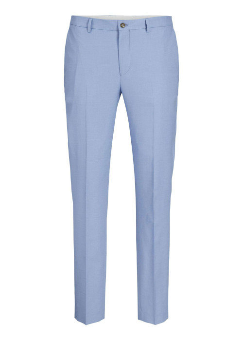 Pantalon de costume bleu ciel uni à coupe super slim avec 4 poches