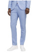 Thumbnail Pantalon de costume bleu ciel uni à coupe super slim avec 4 poches - Image 3